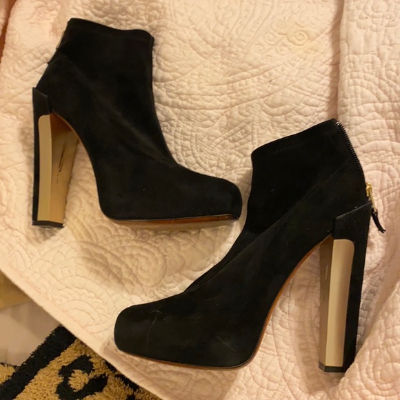 Brian Atwood Suede Ankle Booties - Picture 1 of 4